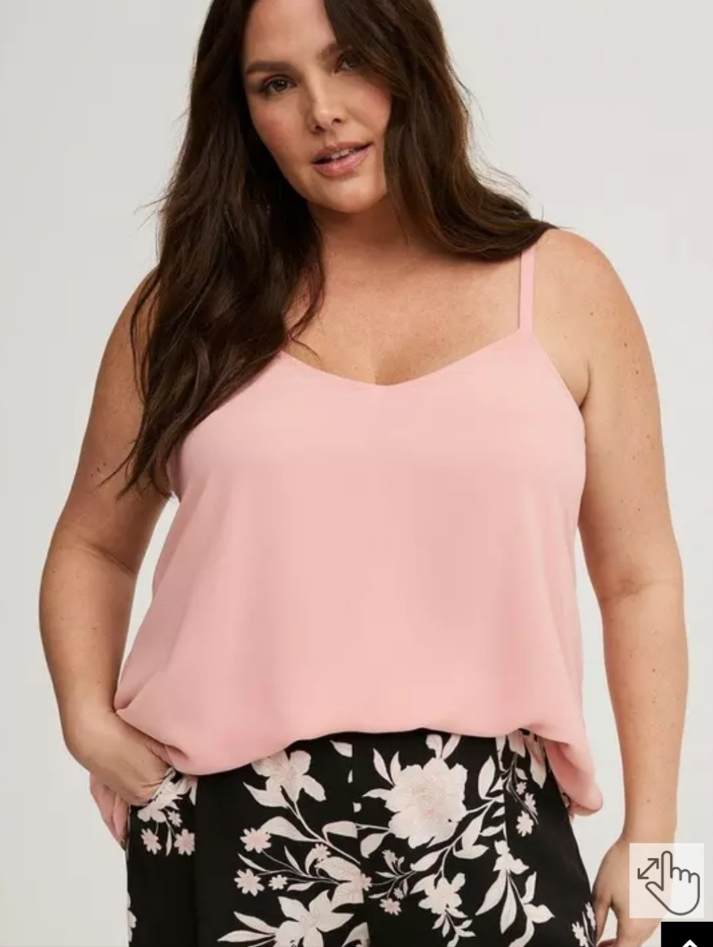 torrid Blush Pink V-Neck Sophie Satin Camisole